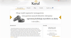 Desktop Screenshot of koral-jubiler.pl