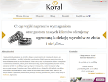 Tablet Screenshot of koral-jubiler.pl